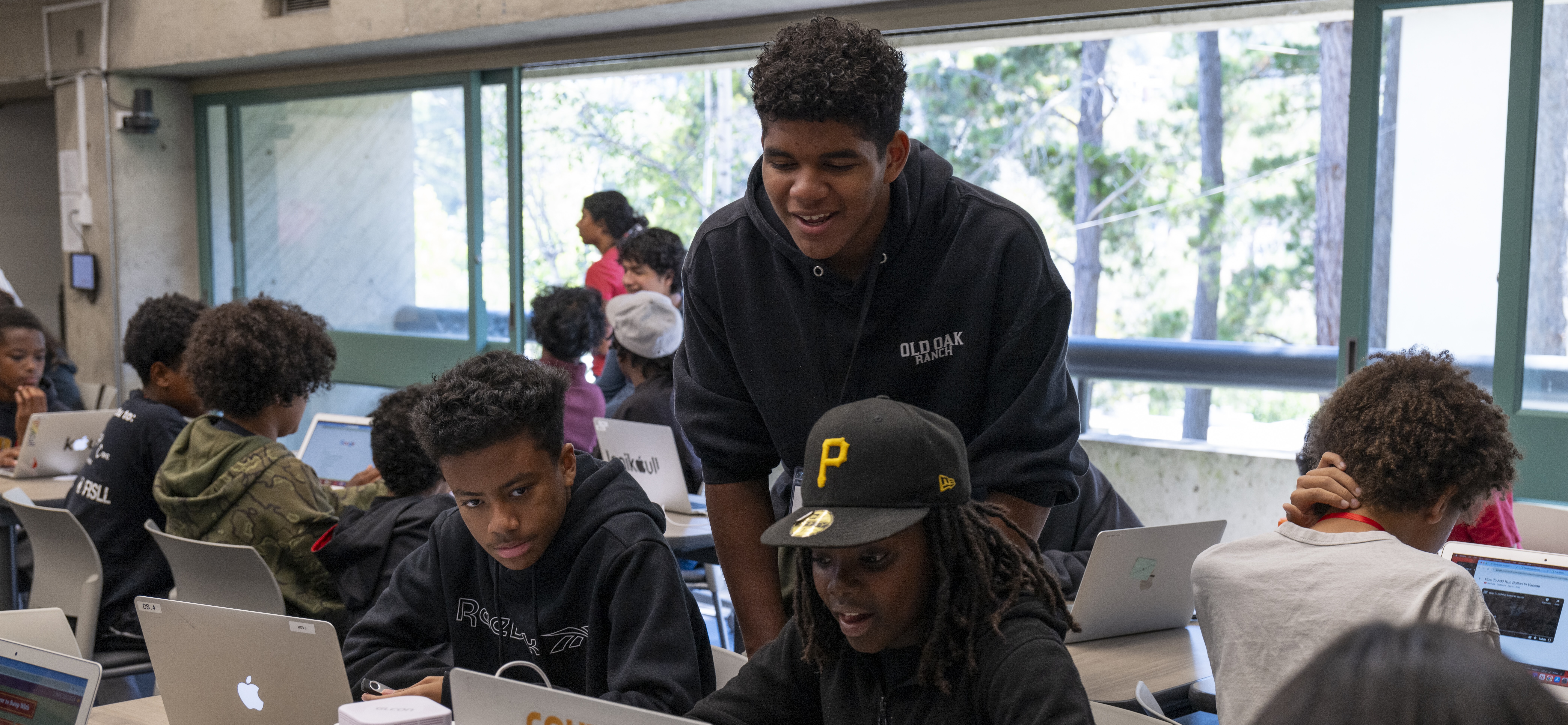 Slide Image - students and team posing for picture